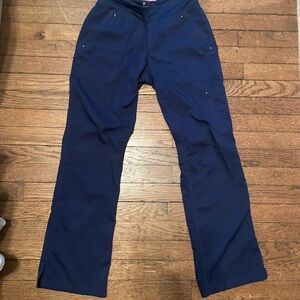 Navy blue yoga scrub pants